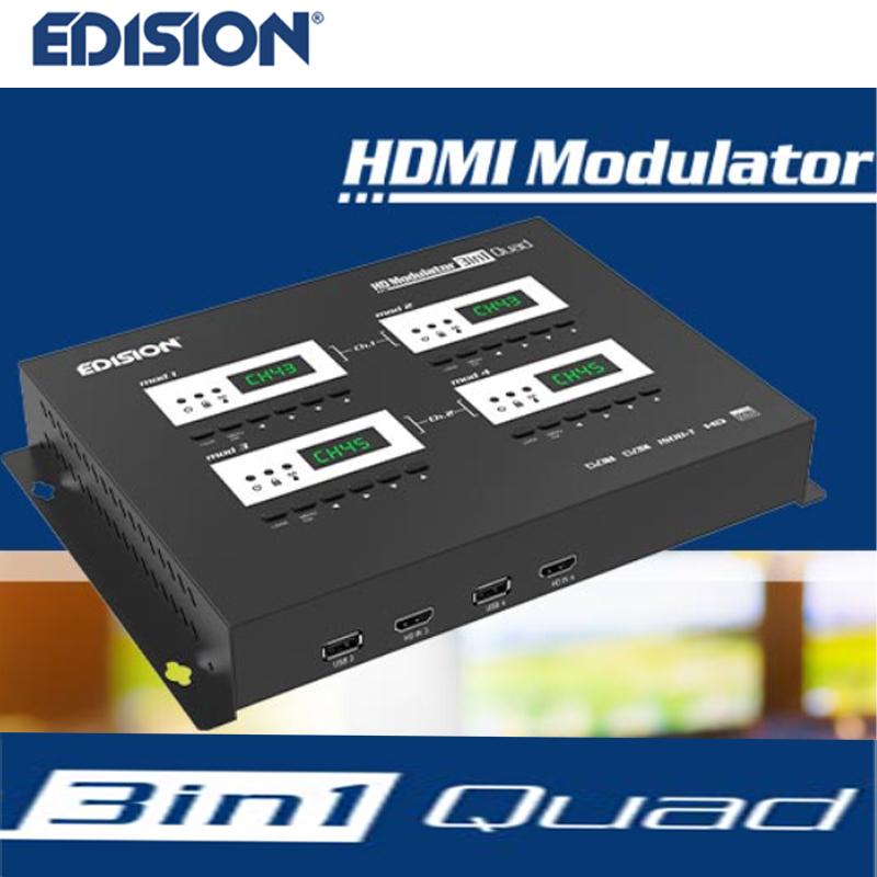 Modulador Edision HD Single Entrada HDMI y Filtro LTE