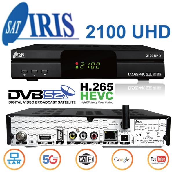 IRIS 2300 HD Receptor Digital Satélite FHD-H265, Tecnology para la